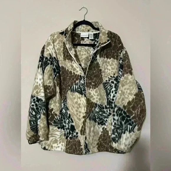 Alfred Dunner Jackets & Blazers - Alfred Dunner Fleece Zip Jacket Womens XL